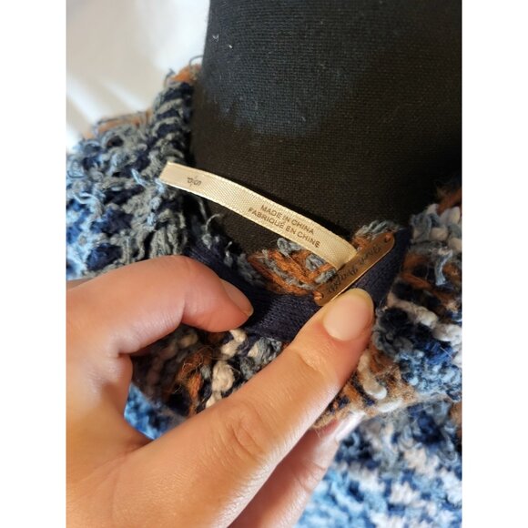 Free People Iona Cardigan Sweater Coat Belted Southwest Shaggy Small OB461293 - Picture 6 of 6